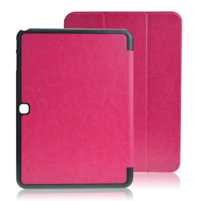 三星T530皮套 超薄疯马三折设计，为Galaxy Tab 4 10.1寸平板提供卓越保护