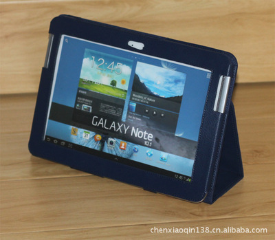 三星N8000皮套 专为Galaxy Note 10.1设计的荔枝纹支架款选购指南